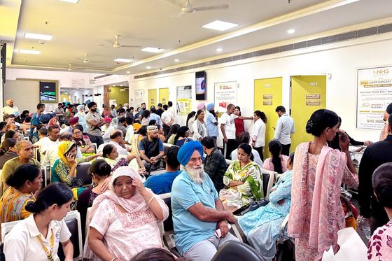 The outpatient department on a working morning