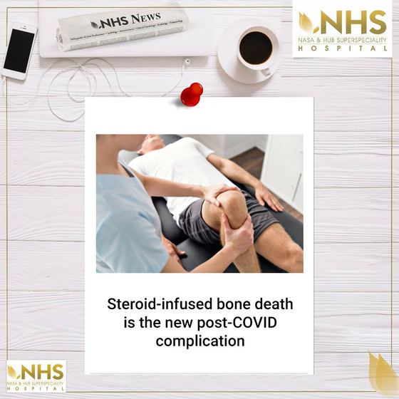 Press clipping headlined Steroid-induced bone death is the new post-COVID complication