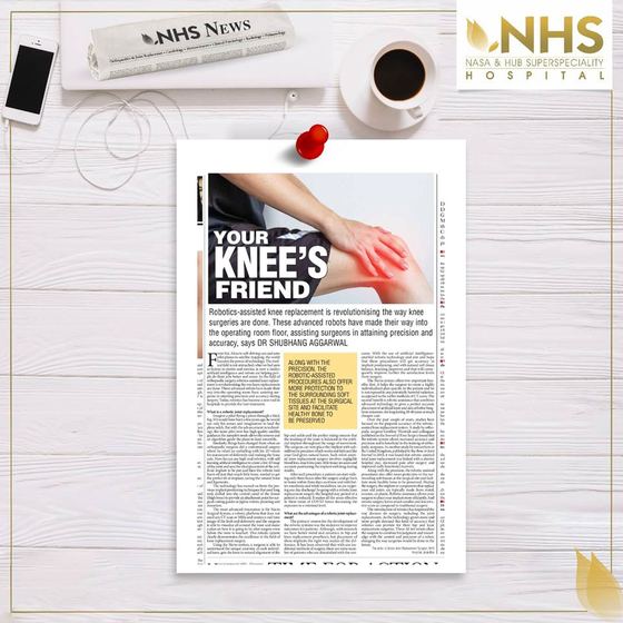 Press clipping headlined Your knee's friend