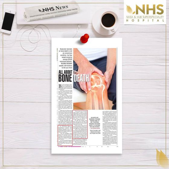 Press coverage of avascular necrosis, headlined All about bone death or Bone deep