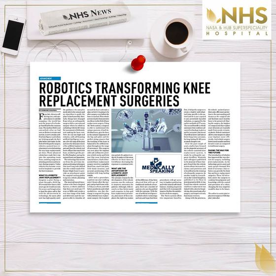 Reprint of the press feature Robotics transforming knee replacement surgeries