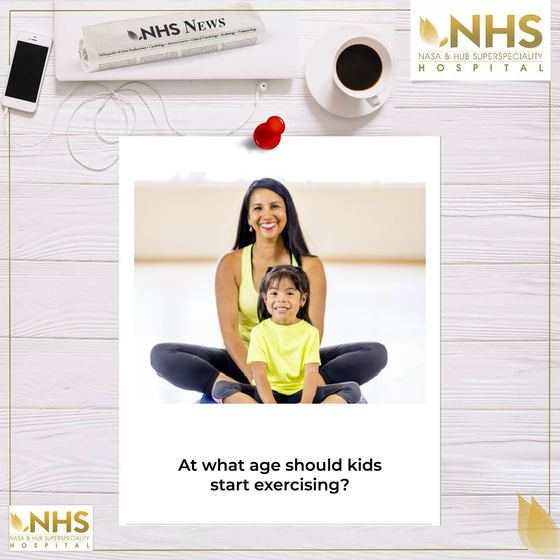 Press clipping headlined At what age should kids start exercising
