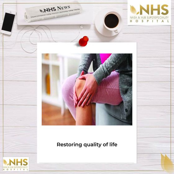 Press clipping headlined Restoring quality of life, on joint replacement outcomes